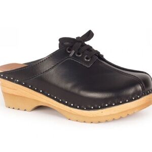 Troentorp Audubon Black Clogs - Size 38, Made in Sweden!